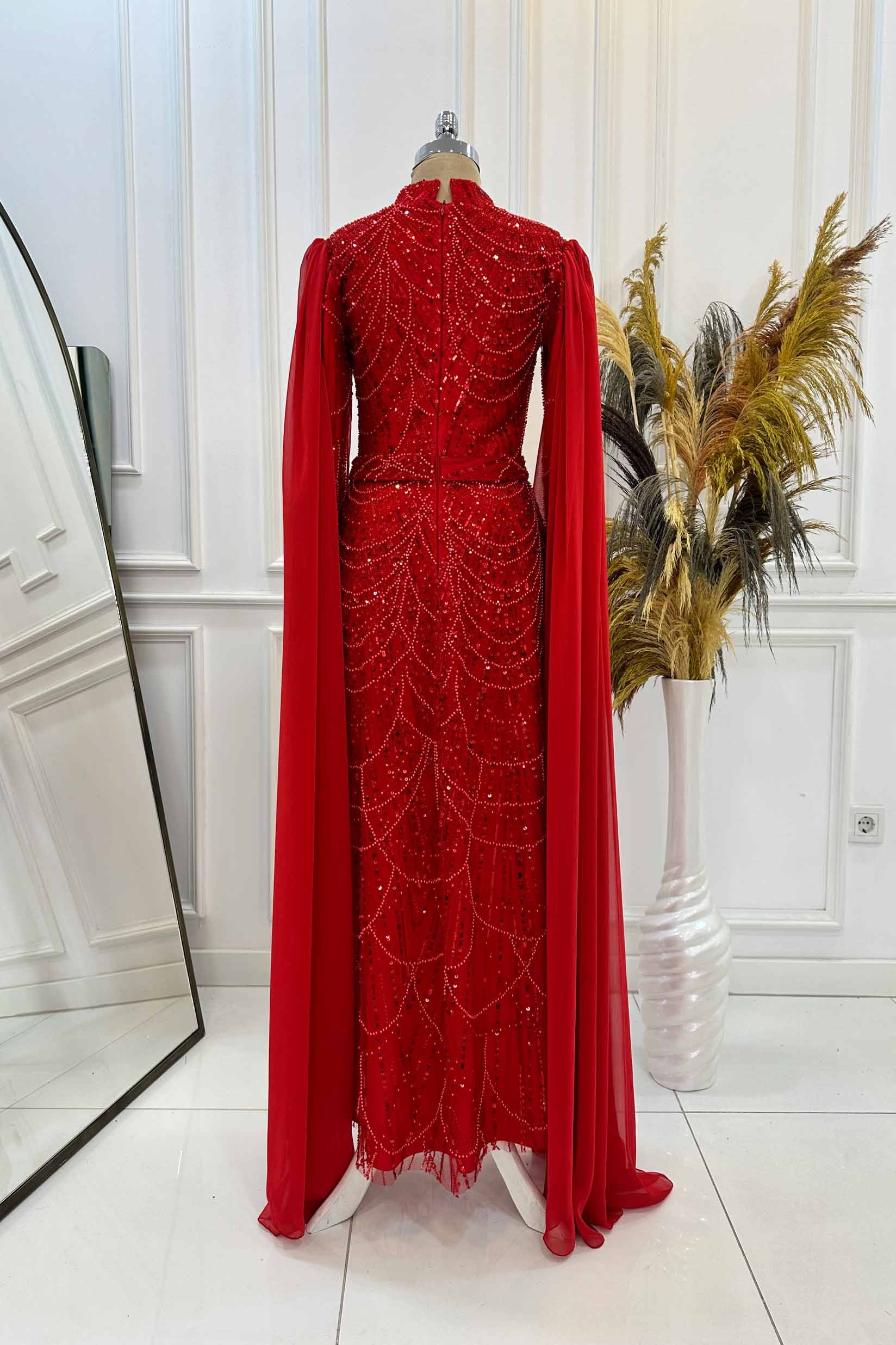 Devin Evening Dress Red