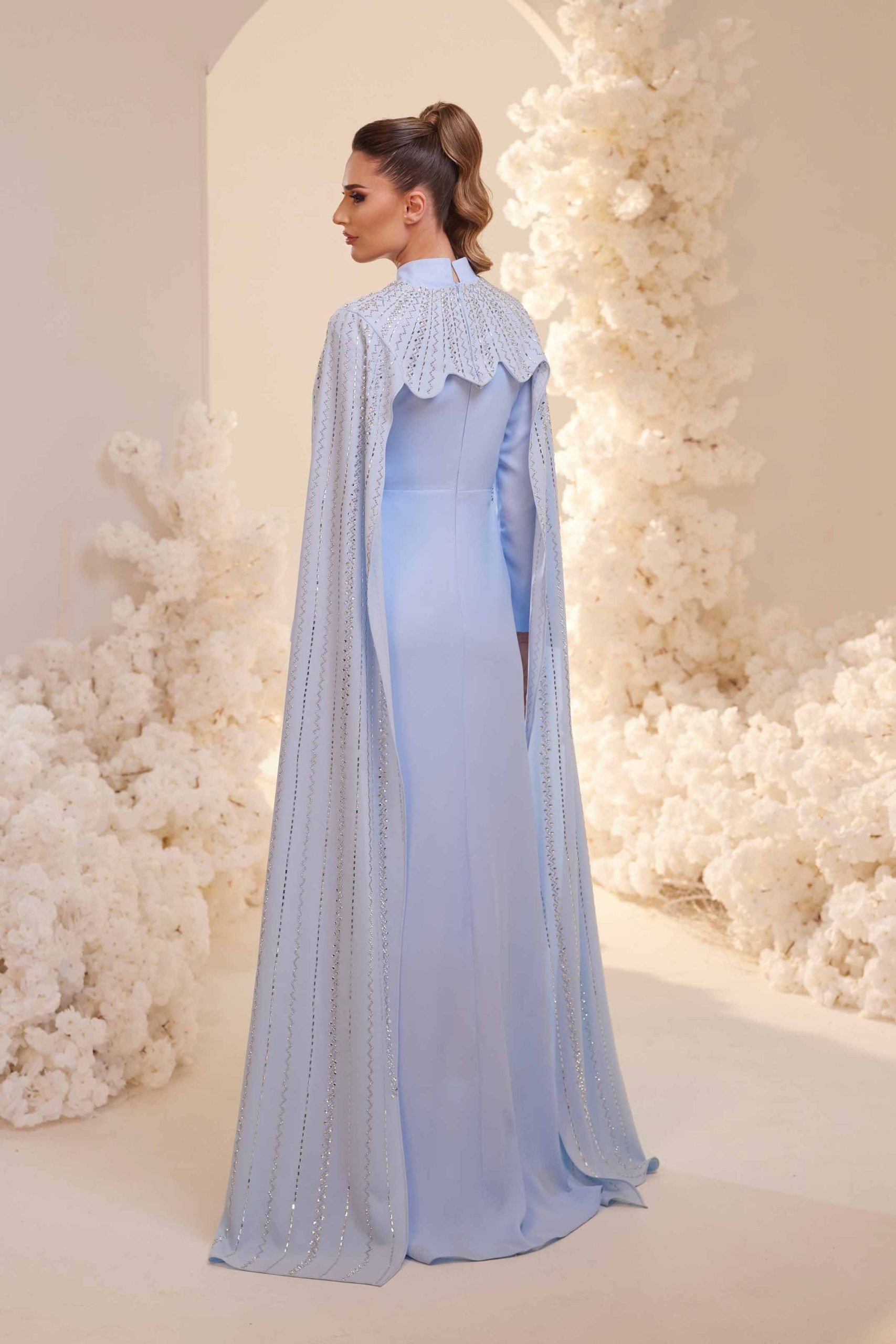 Clara Evening Dress Indigo