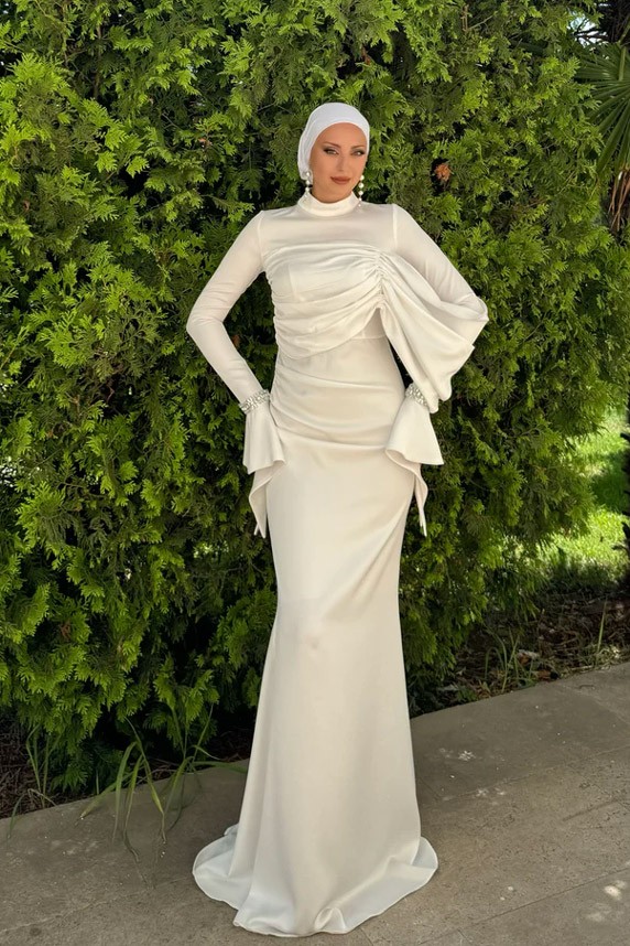 Ela Evening Dress White
