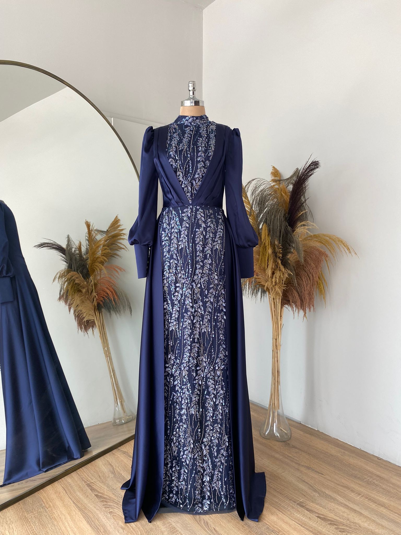 Matmazel Evening dress - NAVY BLUE