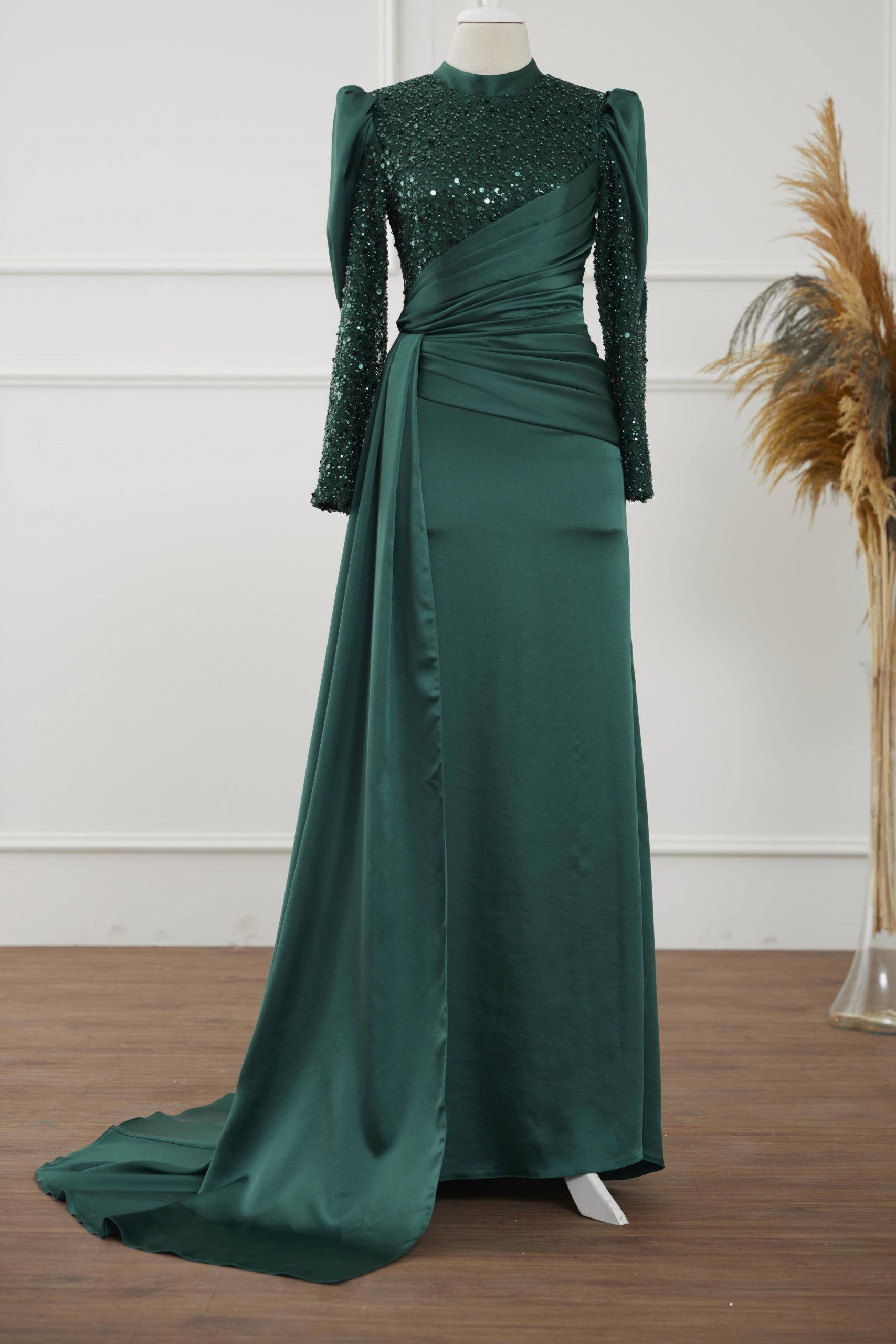 Emerald Karel Evening Dress