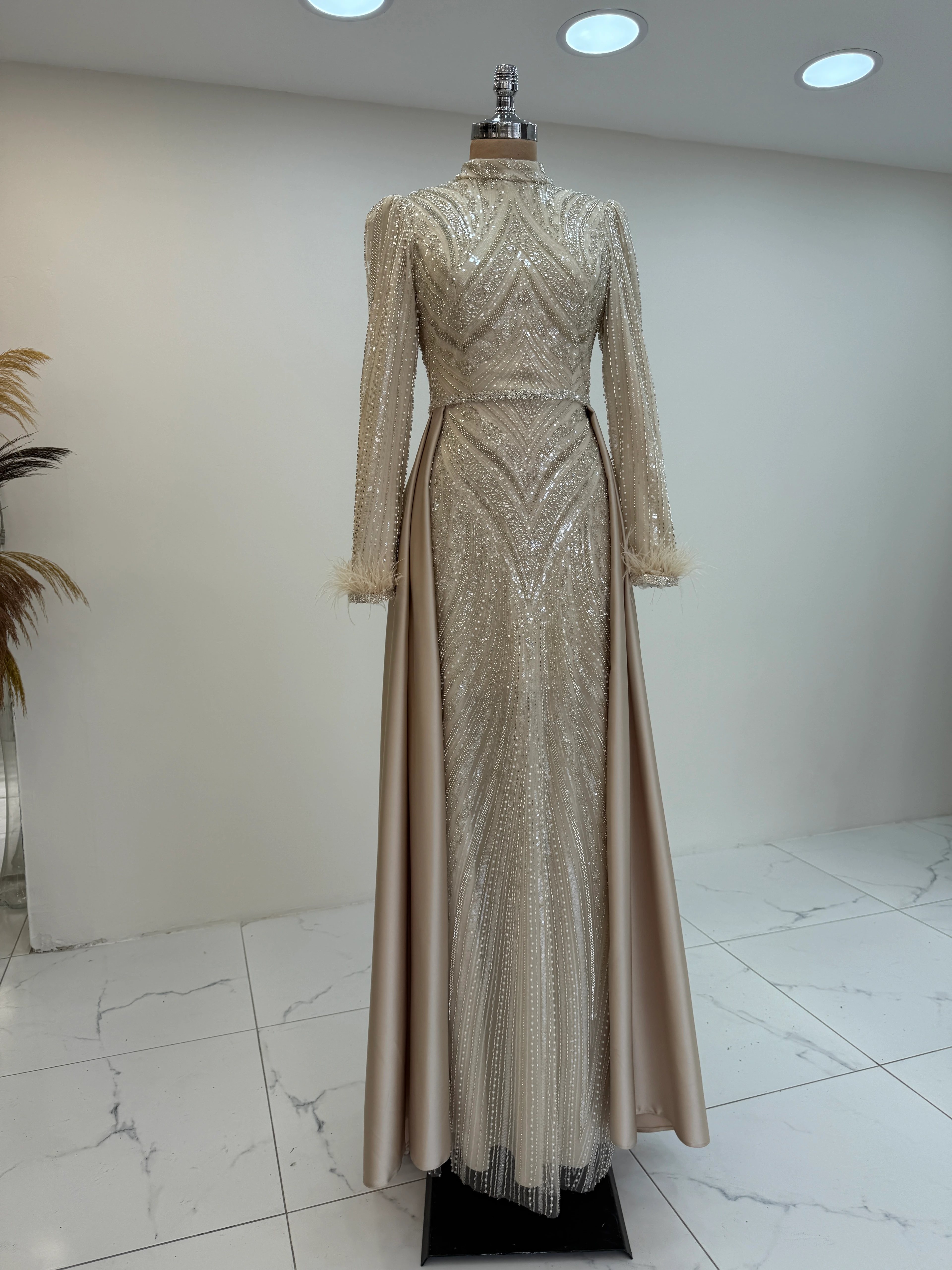Feyza Evening Dress - CREAM