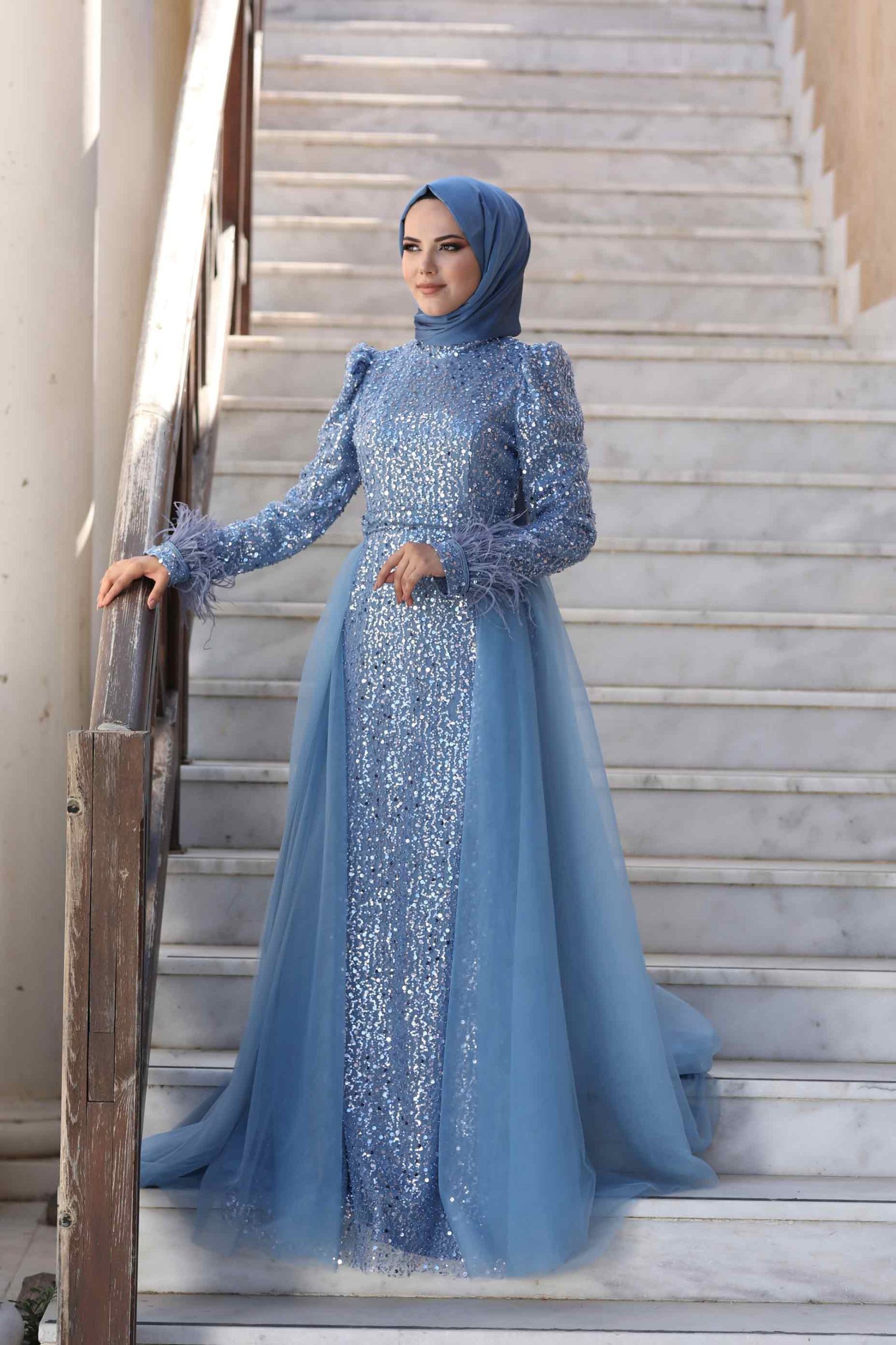 Dila Evening Dress Indigo