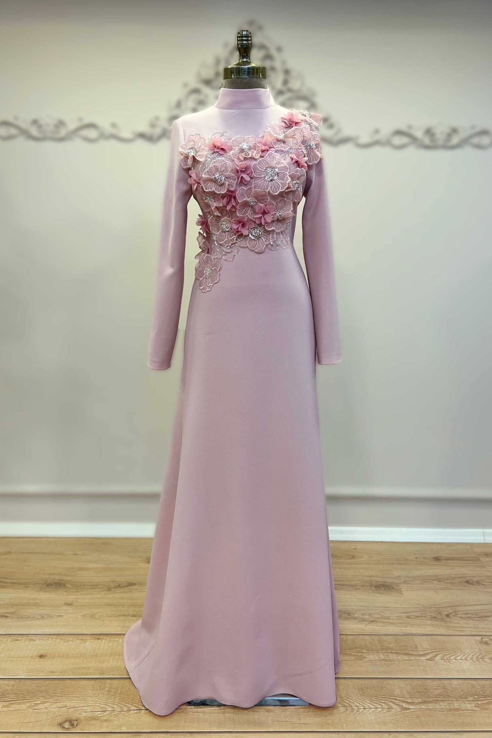 Flowers Abiye Pembe