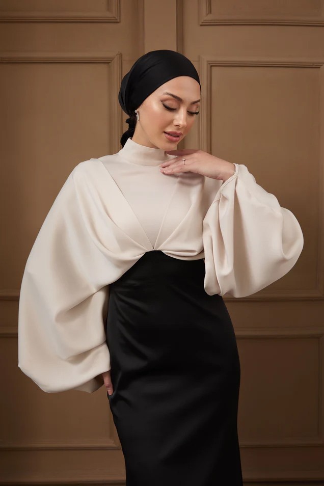 Serra Abiye Krem Siyah