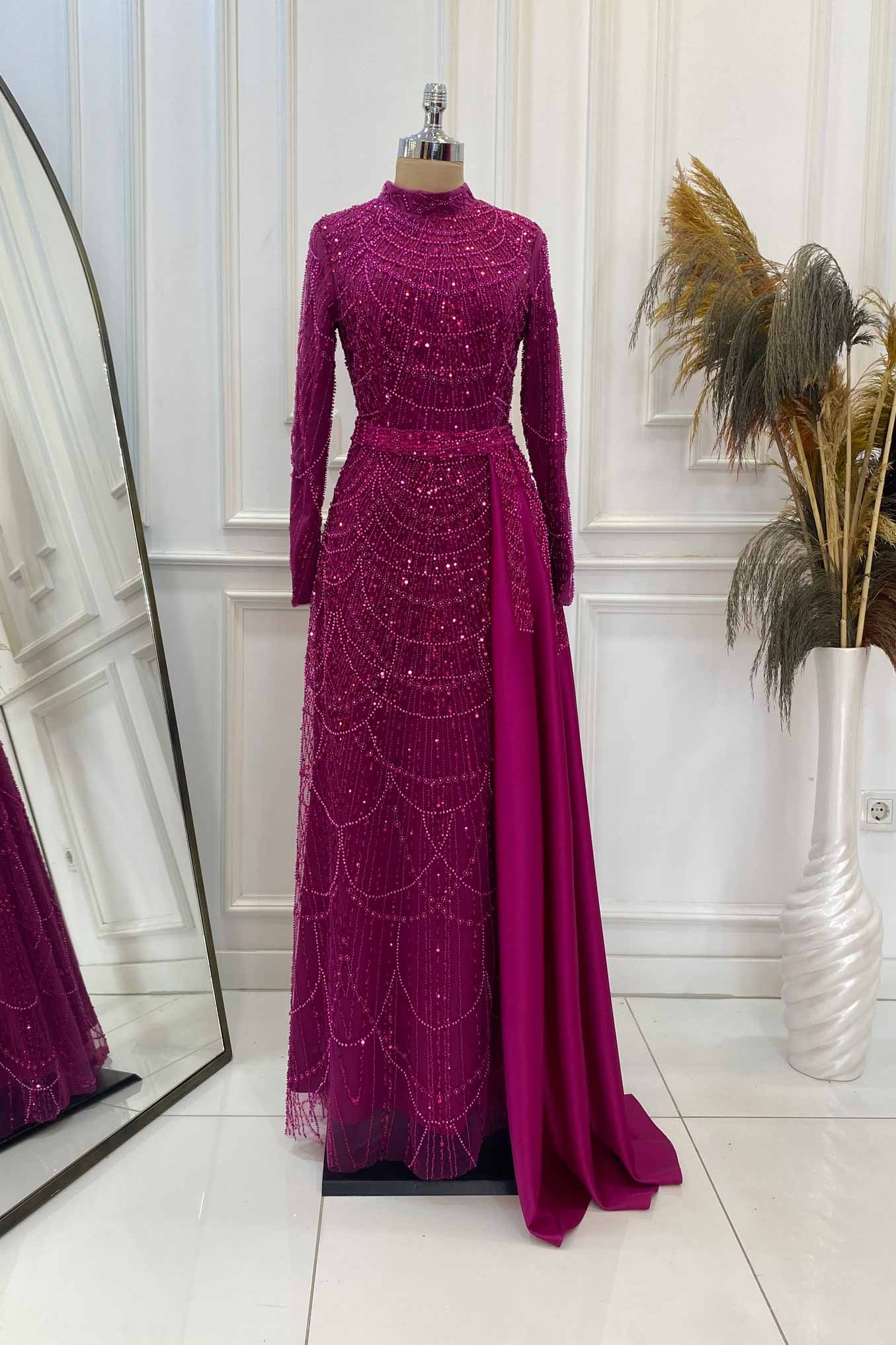 Diva Evening Dress Fuchsia