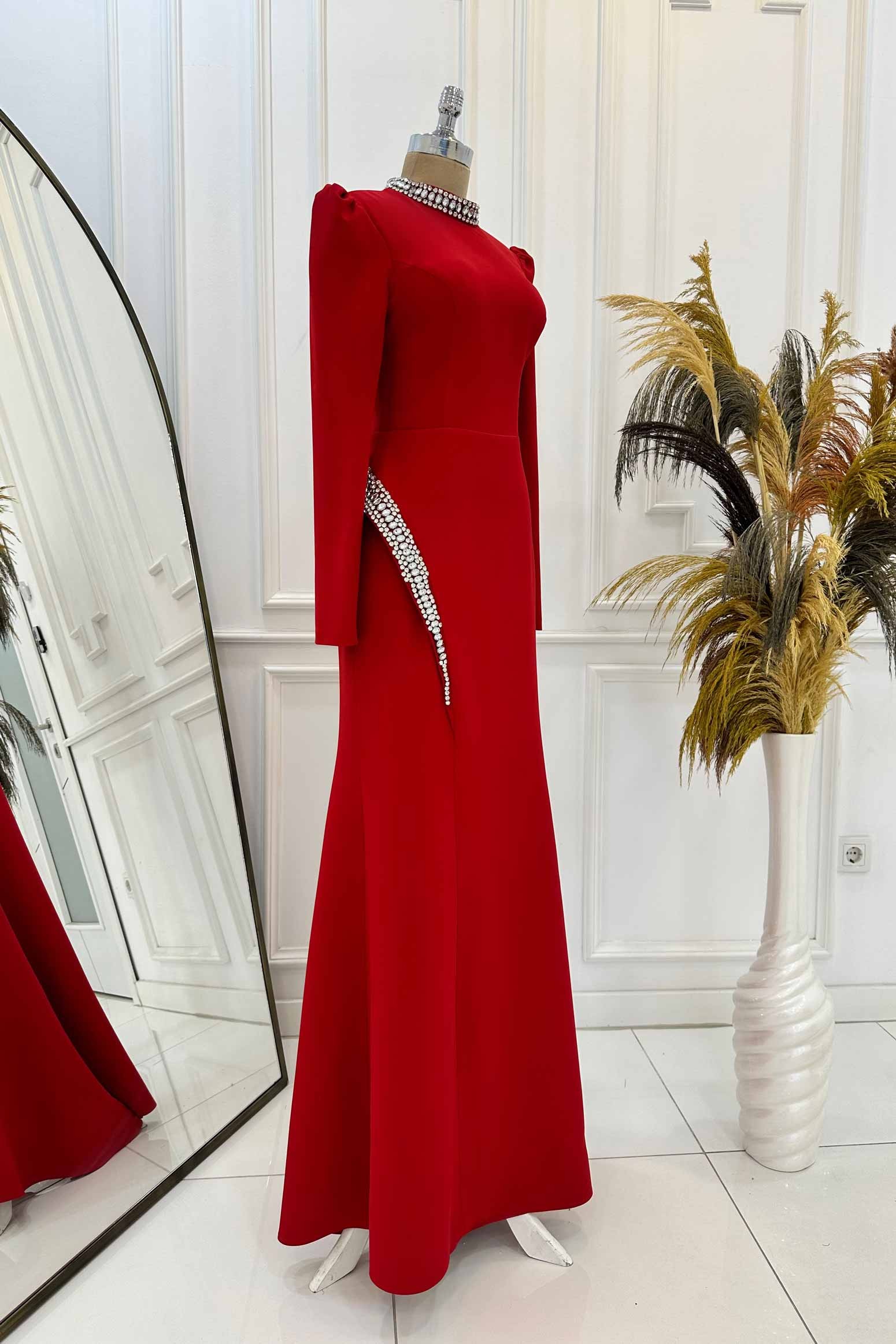 Rosa Evening Dress Red