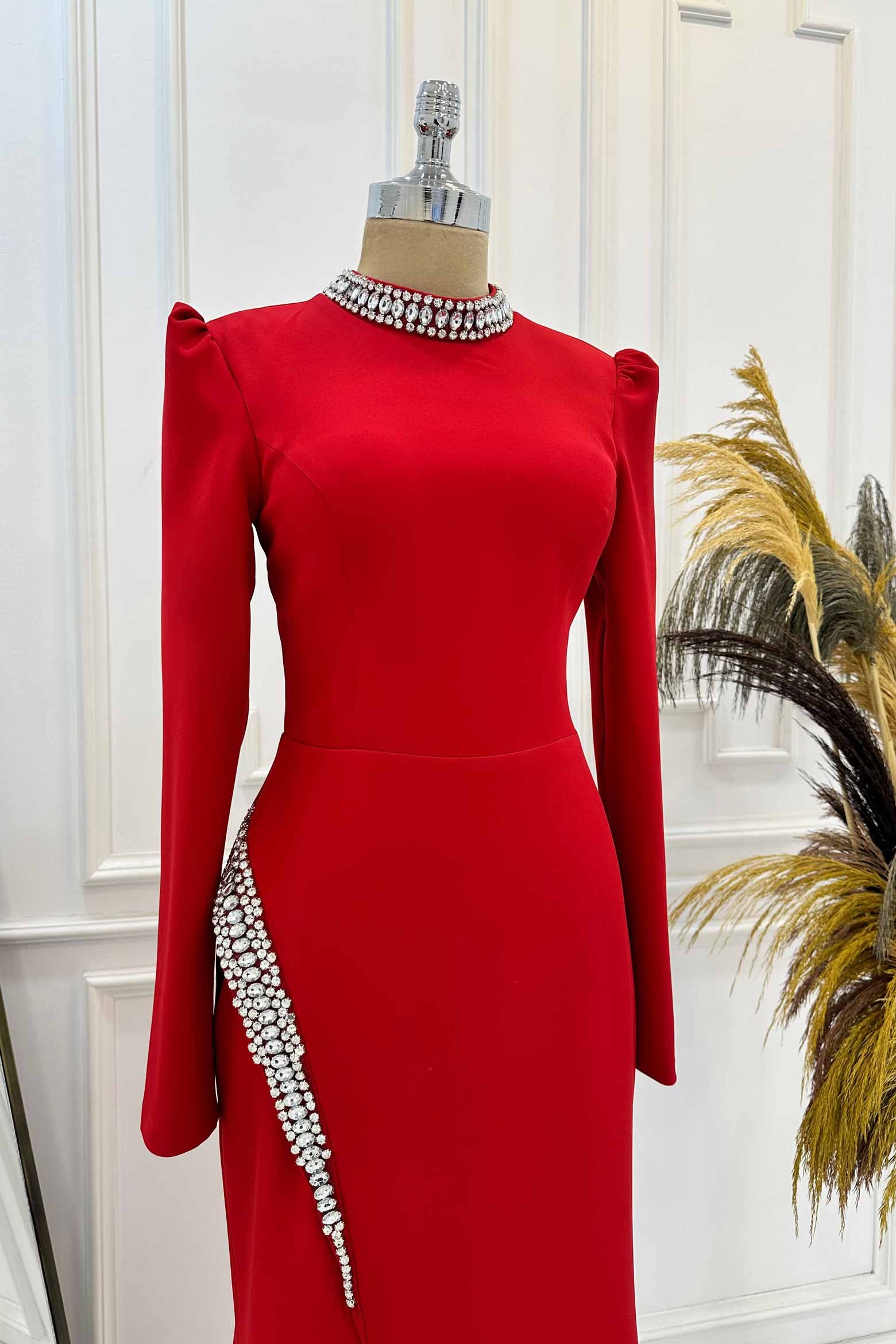 Rosa Evening Dress Red