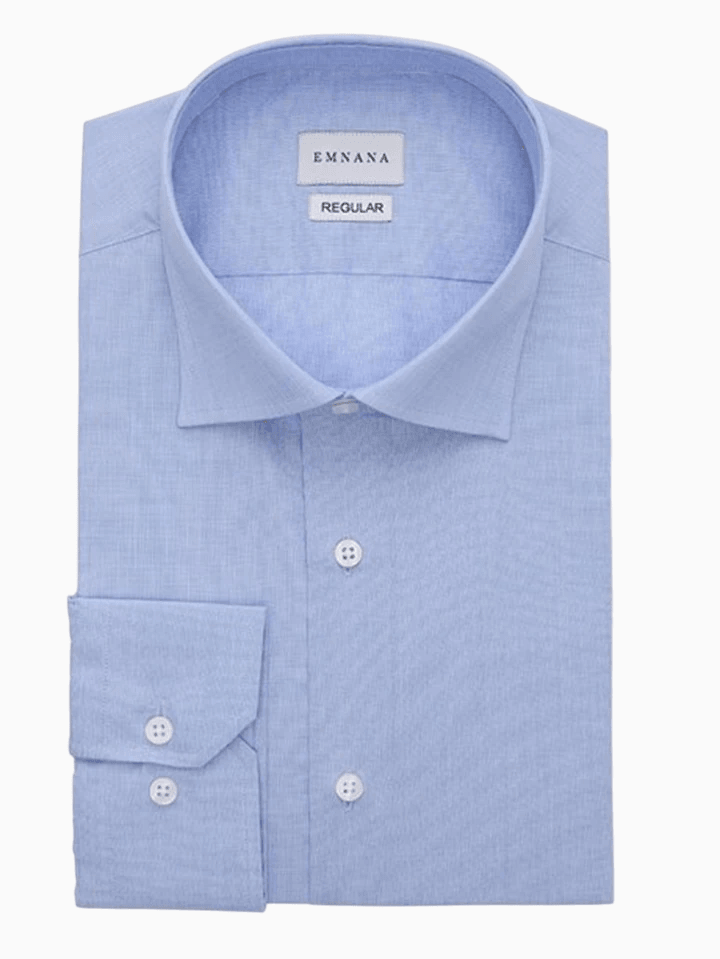 Buruşmaz (Wrinkle Free) Açık Mavi Gömlek