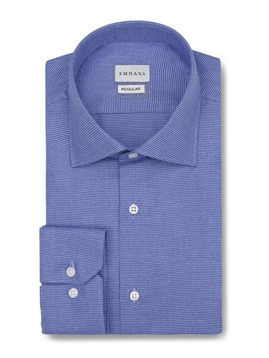 MAVİ GÖMLEK İTALYAN ALBİNİ KUMAŞ    Regular Fit