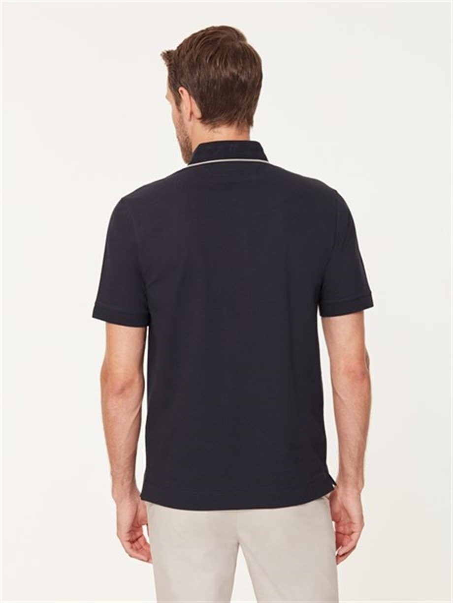 Fermuarlı Erkek Polo T-Shirt
