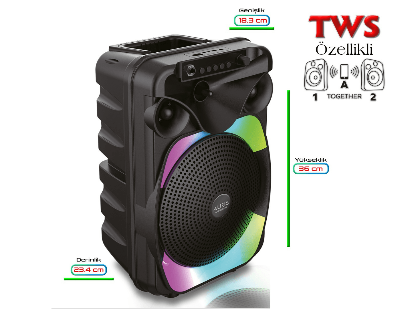 Auris KLN170 Speaker 8 inç
