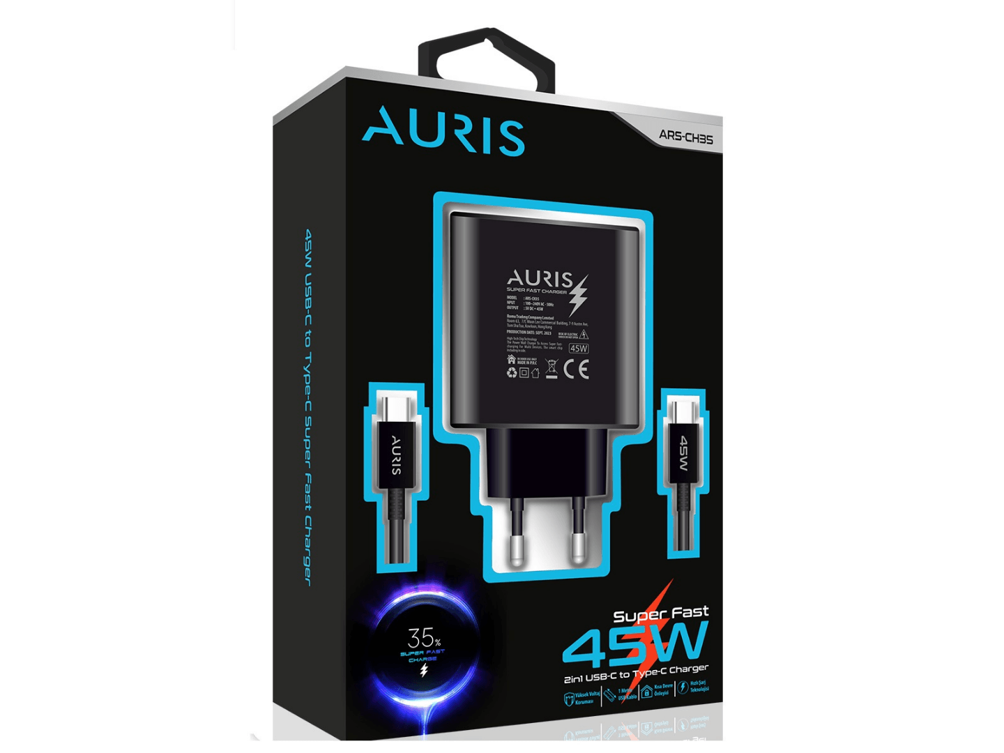 Auris CH35 45W Type-C Set Super Fast