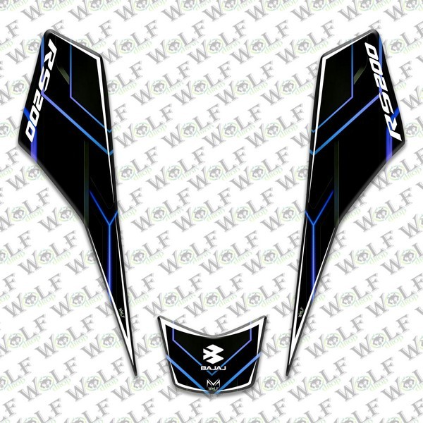 Bajaj Pulsar Rs 200 Full Damla Set - B51007
