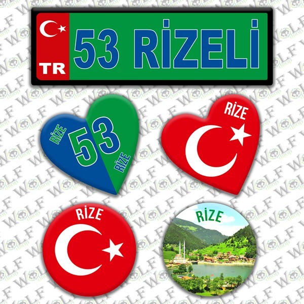 İllere Özel Damla Etiket  ( 53 Rizeli )