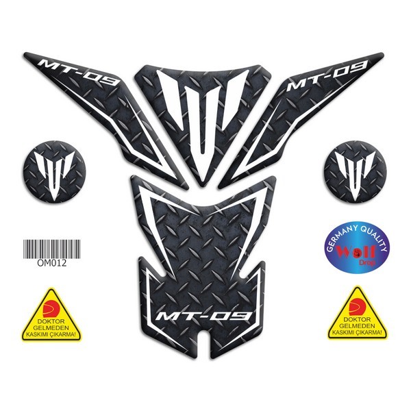 YAMAHA MT09 2013 - 2018 UYUMLU TANKPAD 012
