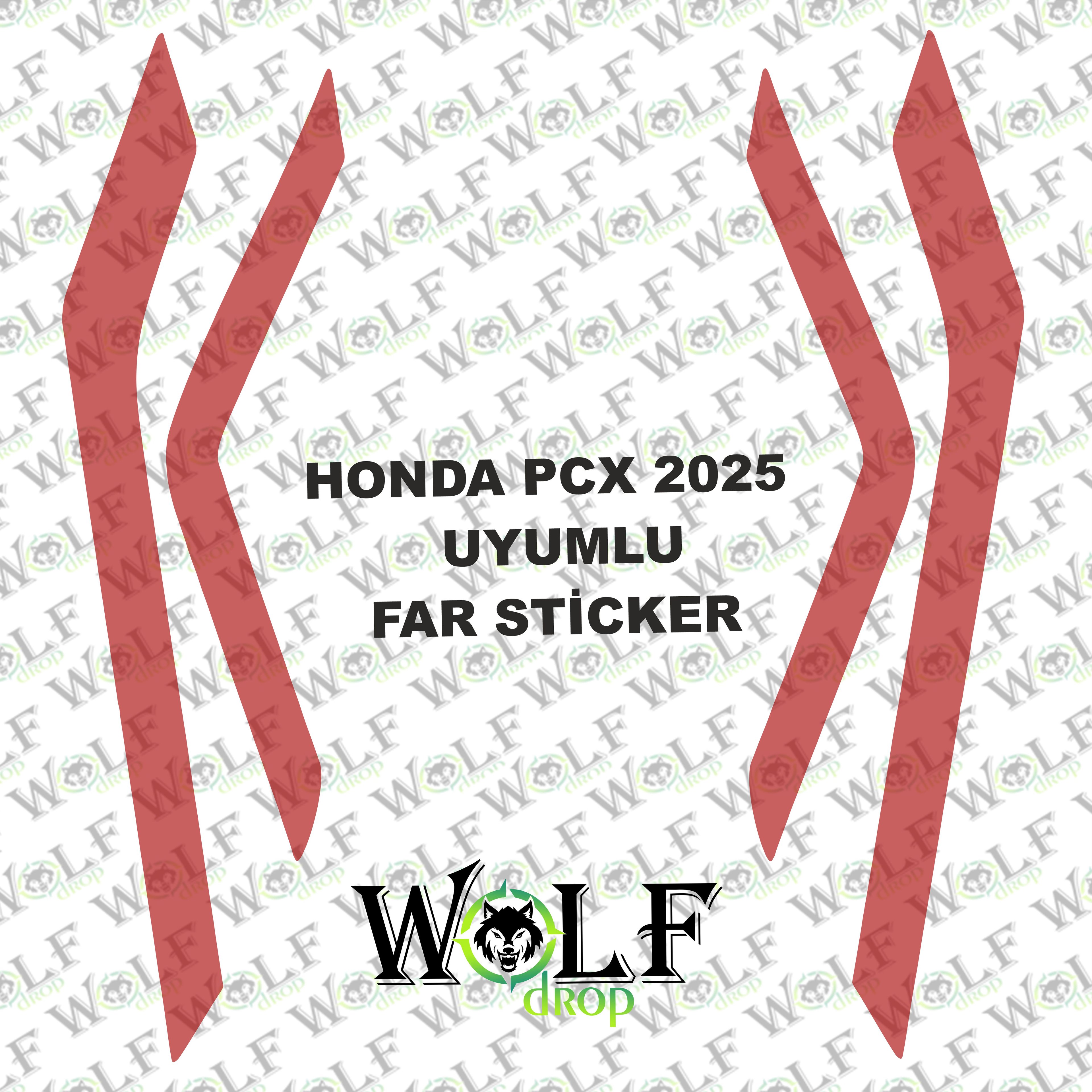 HONDA PCX 2025 UYUMLU TRANSPARAN FAR STİCKER  - P94001