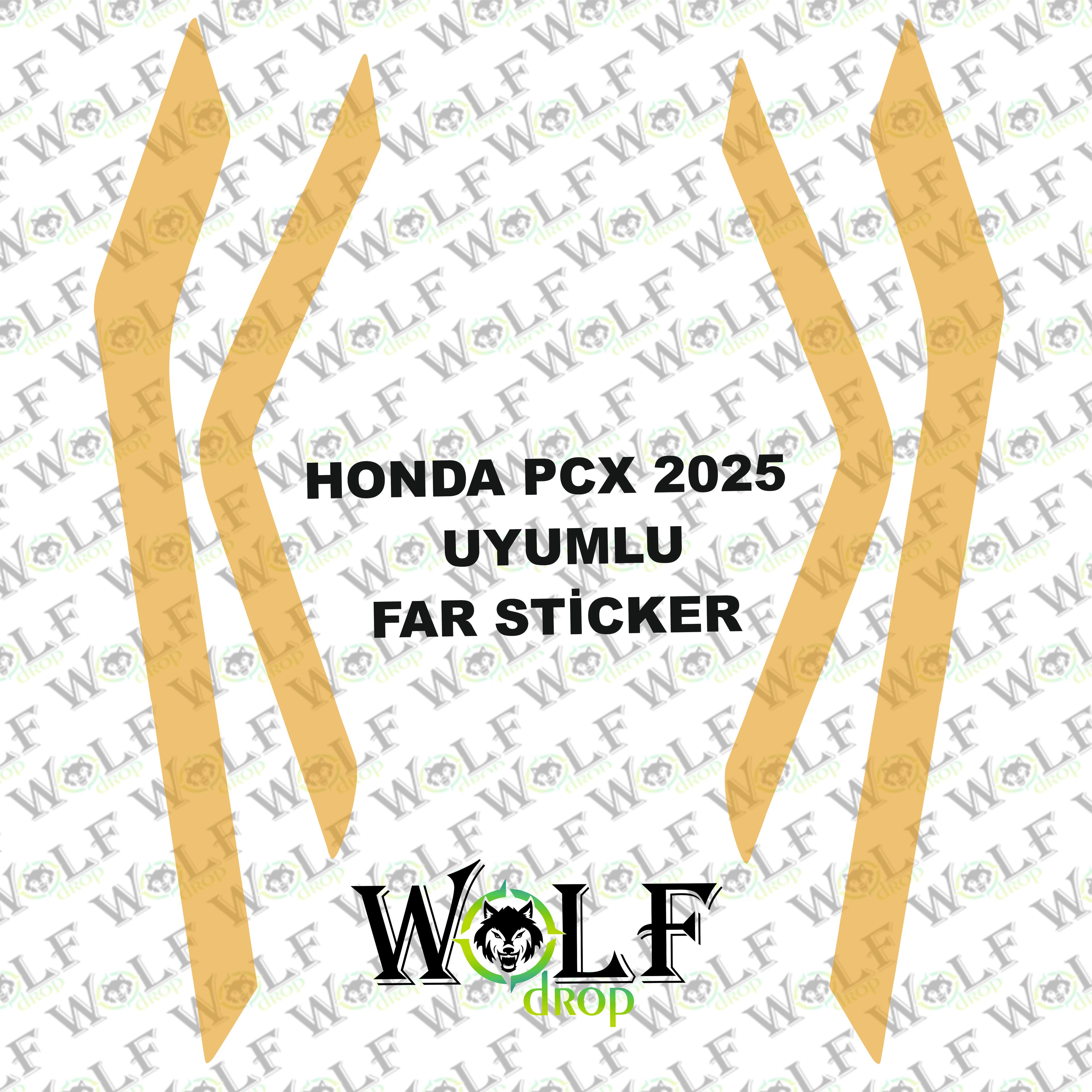 HONDA PCX 2025 UYUMLU TRANSPARAN FAR STİCKER  - P94004