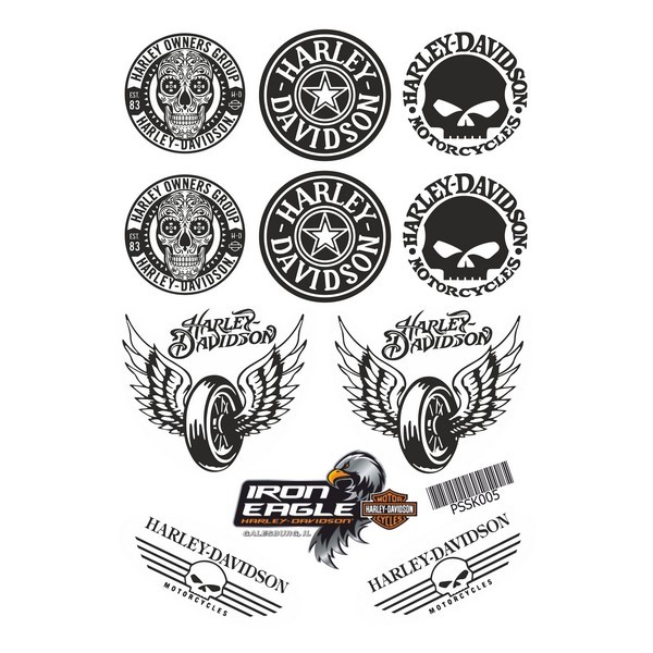 Harley A4 Sticker 001