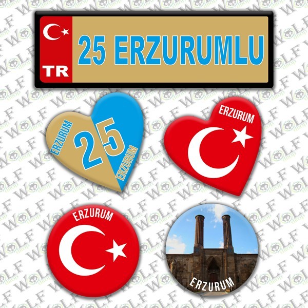 İllere Özel Damla Etiket  ( 25 Erzurumlu )
