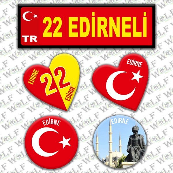 İllere Özel Damla Etiket  ( 22 Edirneli )