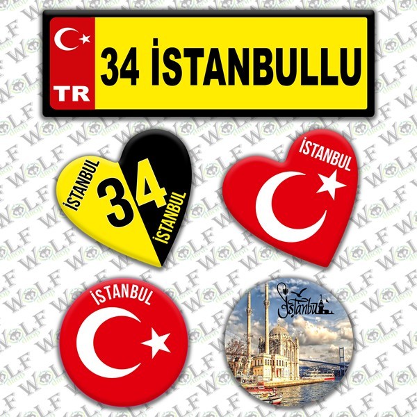 İllere Özel Damla Etiket  ( 34 İstanbullu )