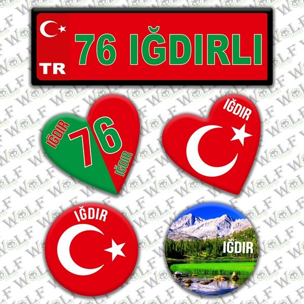 İllere Özel Damla Etiket  ( 76 Iğdırlı ) - Pİ307