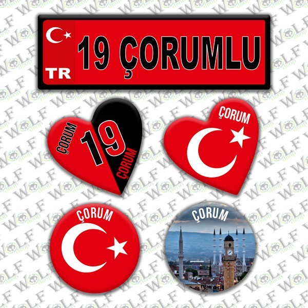İllere Özel Damla Etiket  ( 19 Çorumlu )