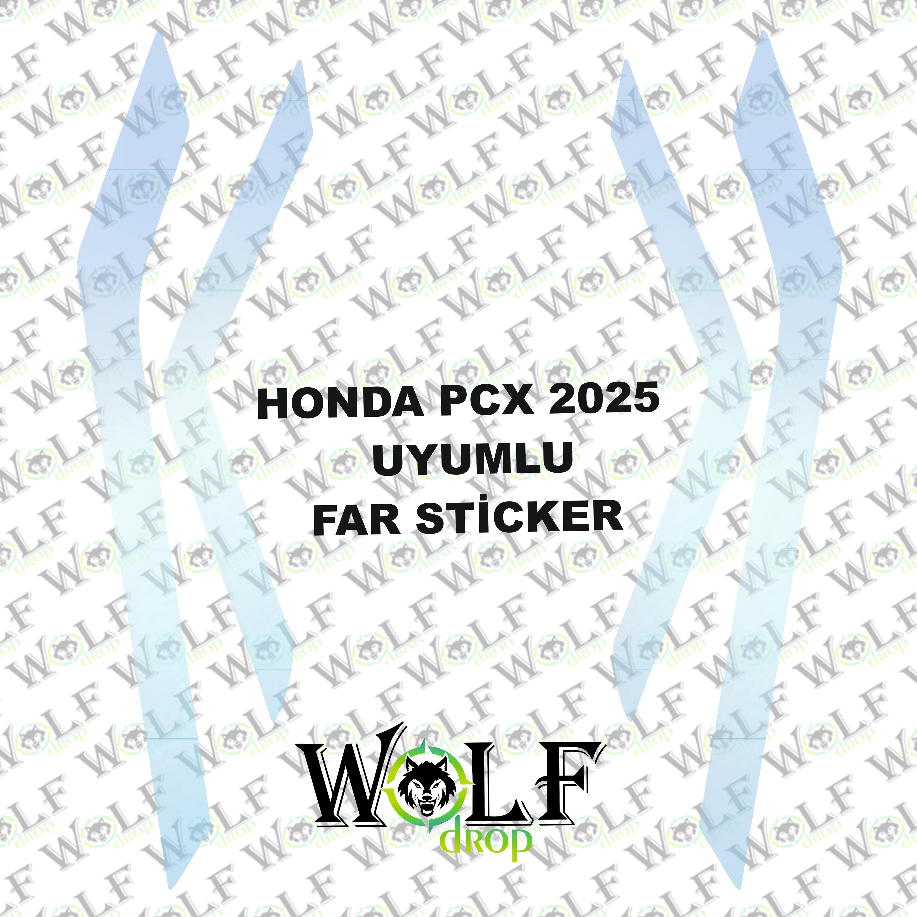 HONDA PCX 2025 UYUMLU TRANSPARAN FAR STİCKER  - P94007