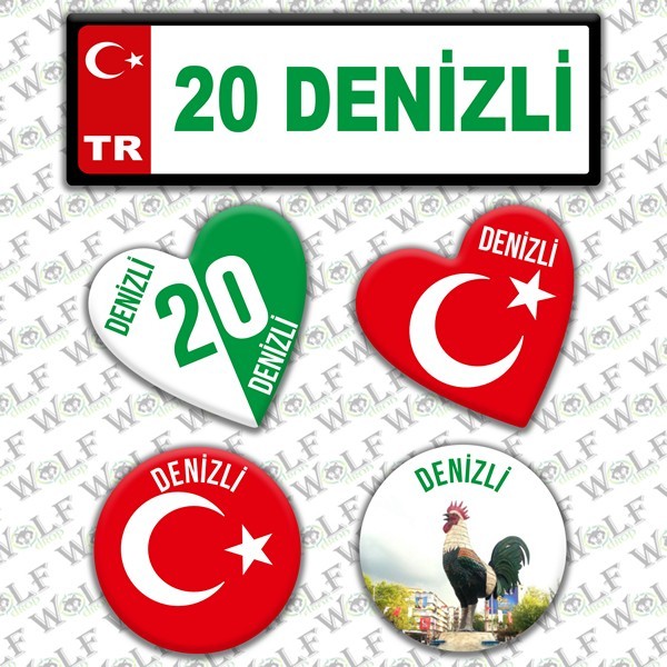 İllere Özel Damla Etiket  ( 20 Denizli )