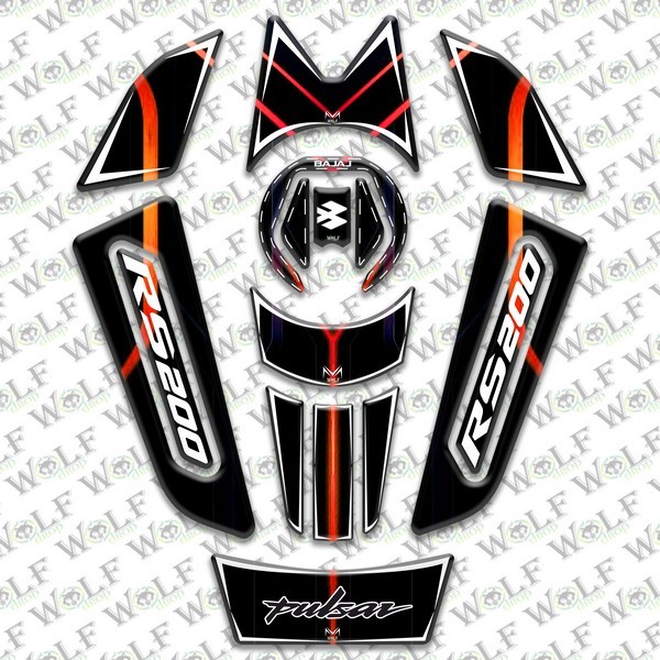 Bajaj Pulsar Rs 200 Full Damla Set - B51008
