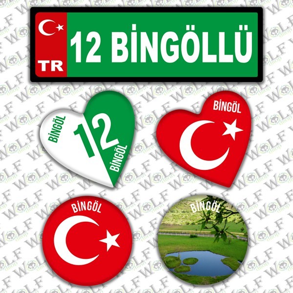 İllere Özel Damla Etiket  ( 12 Bingöllü )