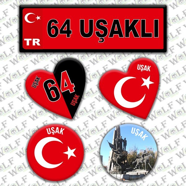İllere Özel Damla Etiket  ( 64 Uşaklı )