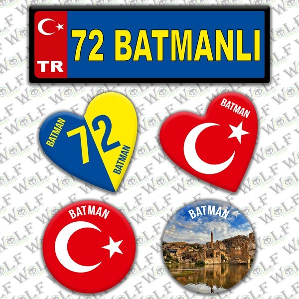 İllere Özel Damla Etiket  ( 72 Batmanlı ) - Pİ293
