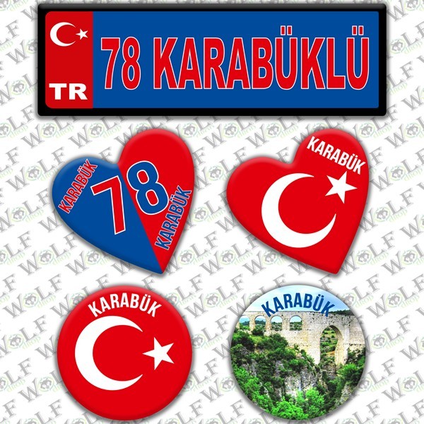 İllere Özel Damla Etiket  ( 78 Karabüklü ) - Pİ317