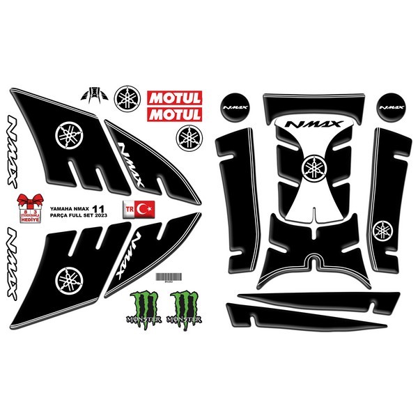 YAMAHA NMAX 2021 - 2024 UYUMLU FULL SET 003
