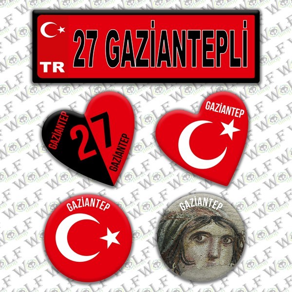 İllere Özel Damla Etiket  ( 27 Gaziantepli )