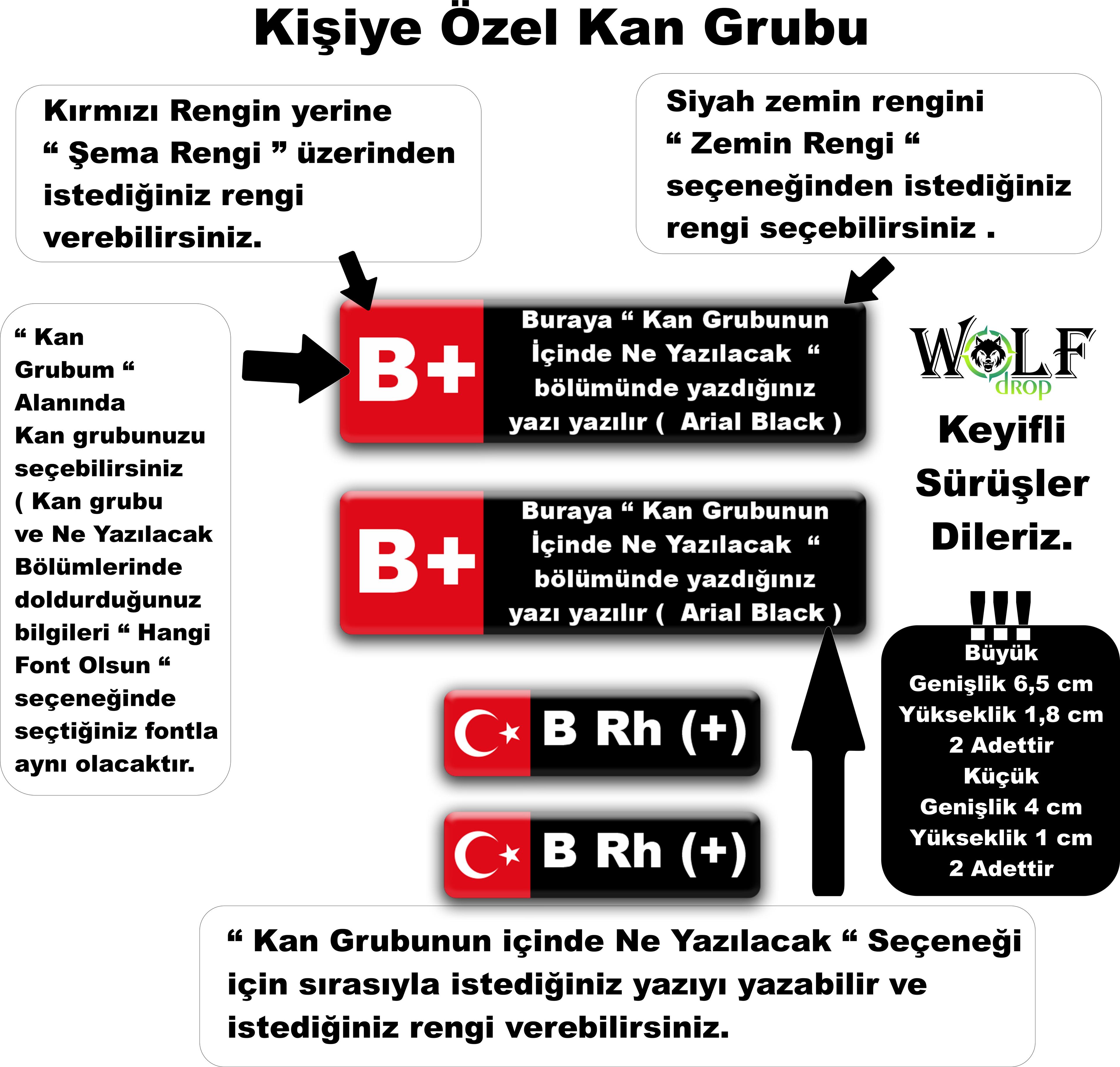 Kişiye Özel Üniversal Kan Grubu - Düz