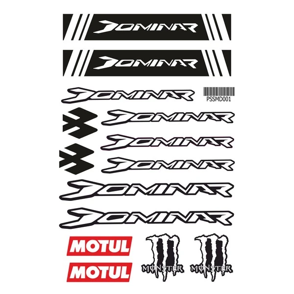 Pulsar Dominar A4 Sticker 001