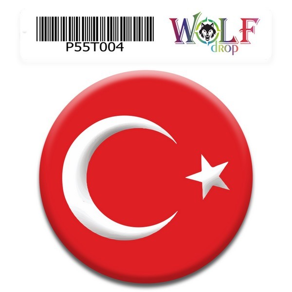 Bayrak 5 cm Tekli Damla Etiket 004