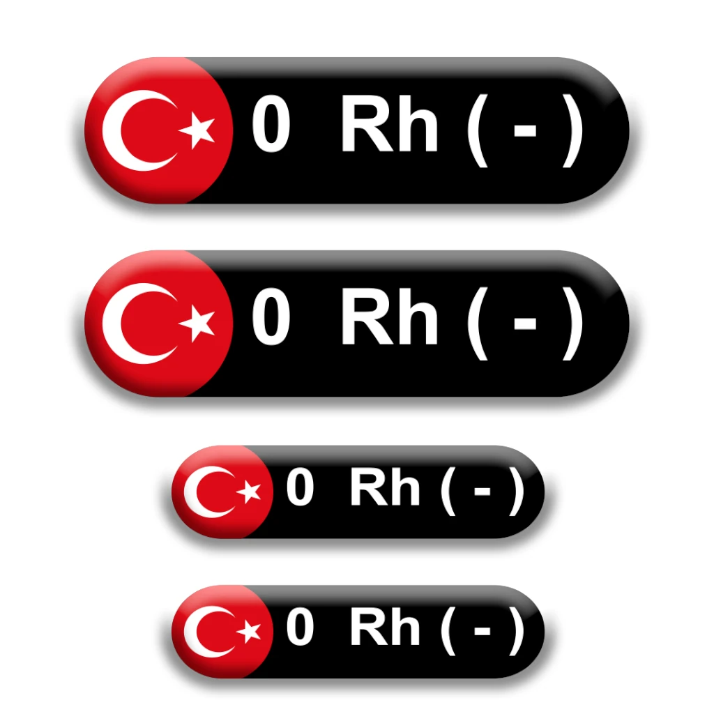 Kan Gurubu Oval Shape  - 0- Siyah
