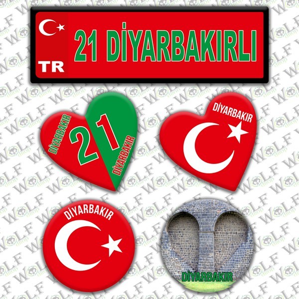 İllere Özel Damla Etiket  ( 21 Dıyarbakırlı )