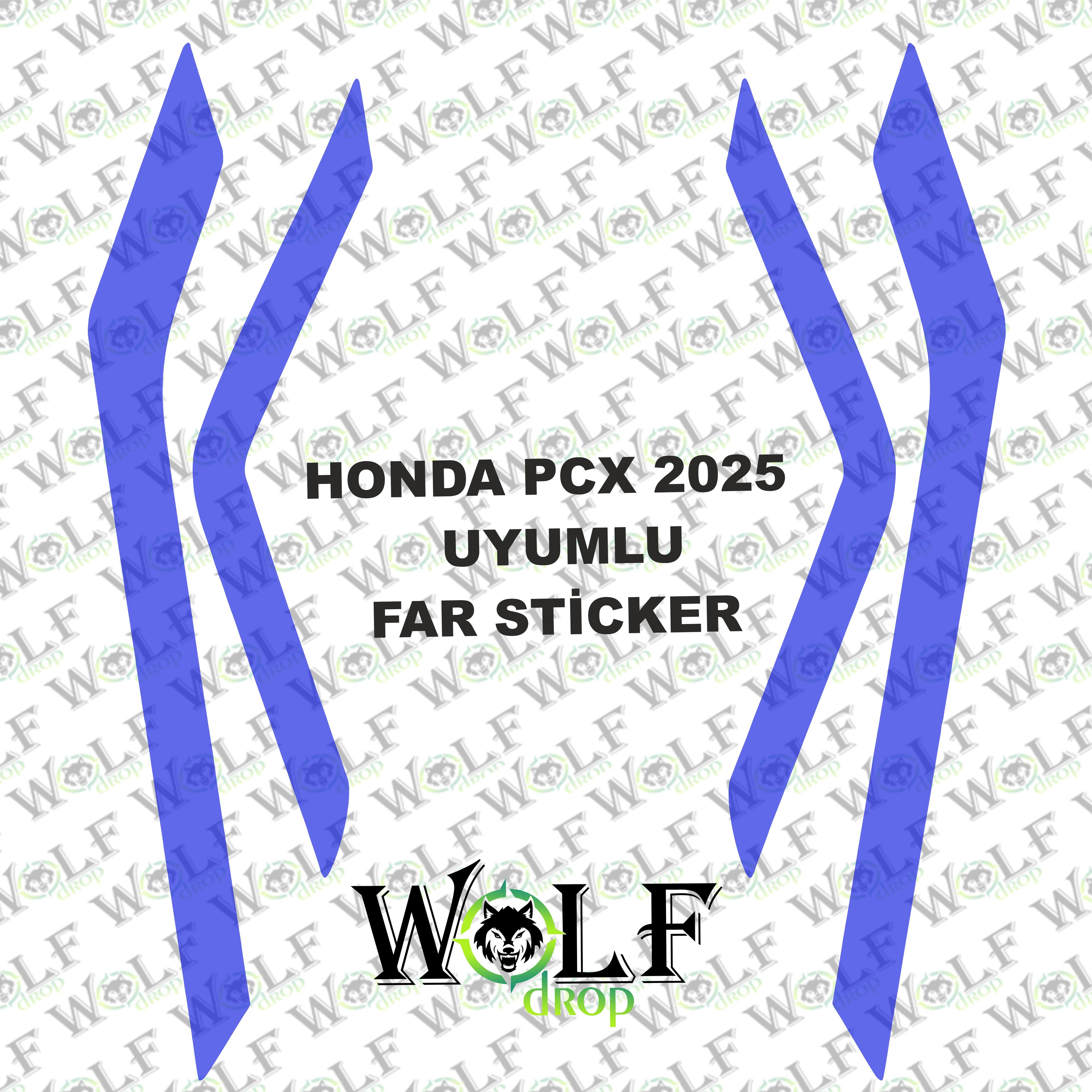 HONDA PCX 2025 UYUMLU TRANSPARAN FAR STİCKER  - P94006