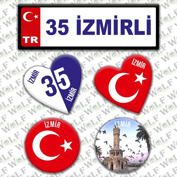 İllere Özel Damla Etiket  ( 35 İzmirli )