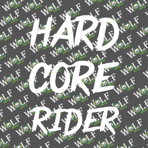 Transfer A4 Yazı Hard Core Rider  - Beyaz