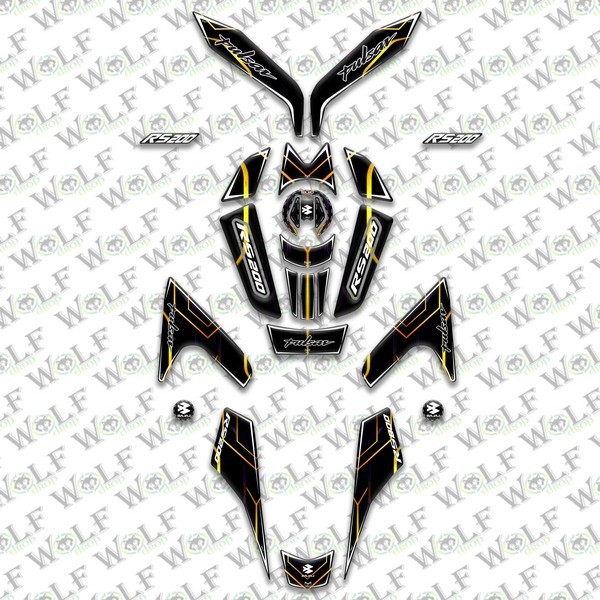 Bajaj Pulsar Rs 200 Full Damla Set - B51009