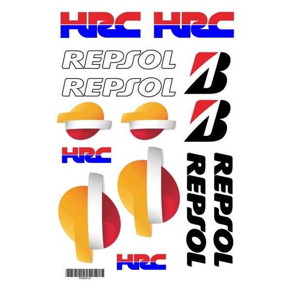 HRC Repsol A4 Sticker 001