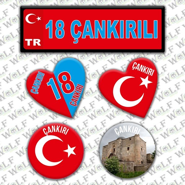 İllere Özel Damla Etiket  ( 18 Çakırlı )