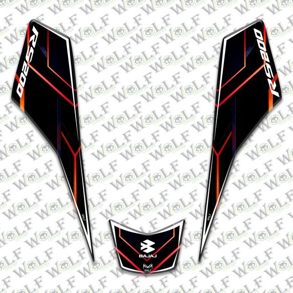 Bajaj Pulsar Rs 200 Full Damla Set - B51008