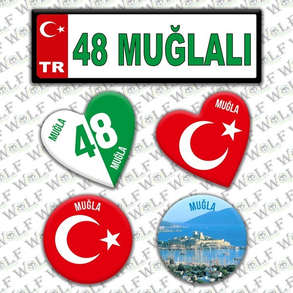 İllere Özel Damla Etiket  ( 48 Muğlalı )